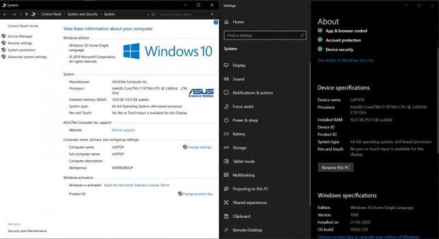 Windows 10升级将控制面板系统小程序